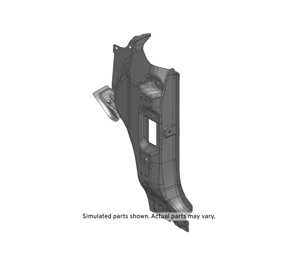 GM Genuine Parts Driver Side Body Hinge Pillar Outer Panel Reinforcement