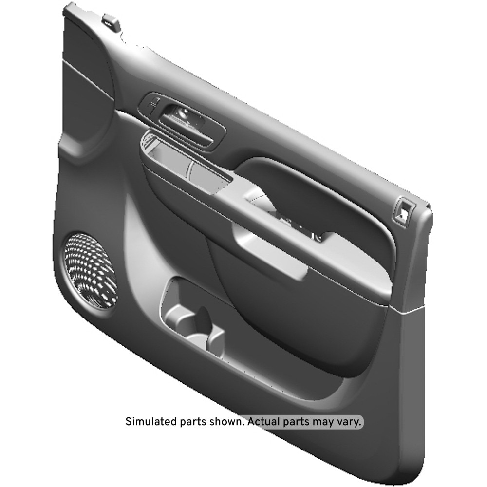 GM Genuine Parts Ebony Front Passenger Side Door Trim Panel