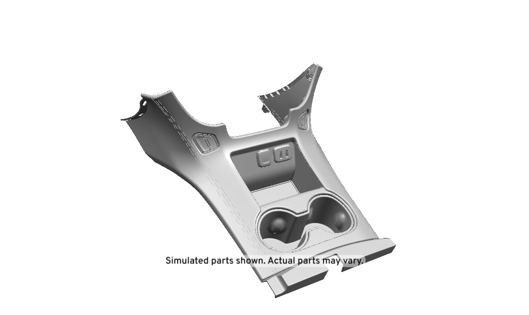 GM Genuine Parts Dark Ash Gray Front Floor Console Trim Plate