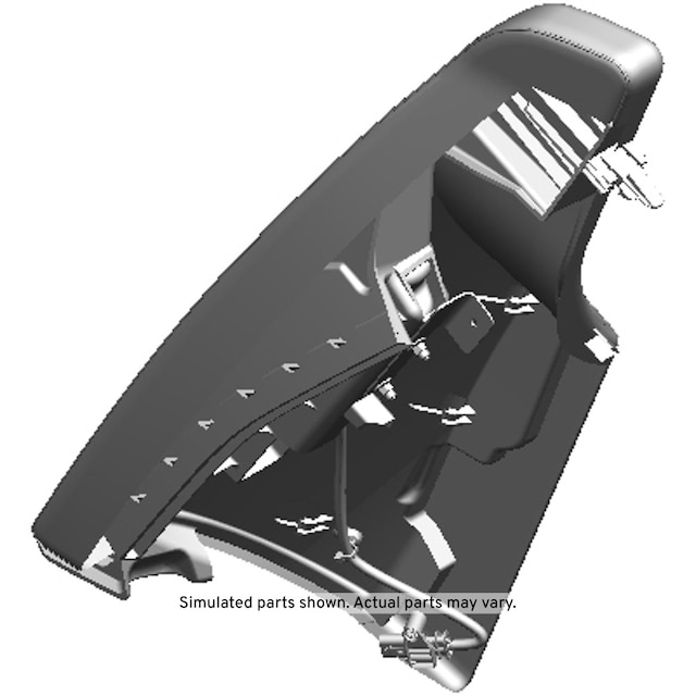 GM Genuine Parts Black Rear Driver Side Seat Back Bolster