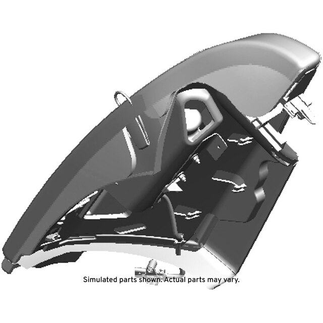 GM Genuine Parts Light Platinum Rear Driver Side Seat Back Bolster