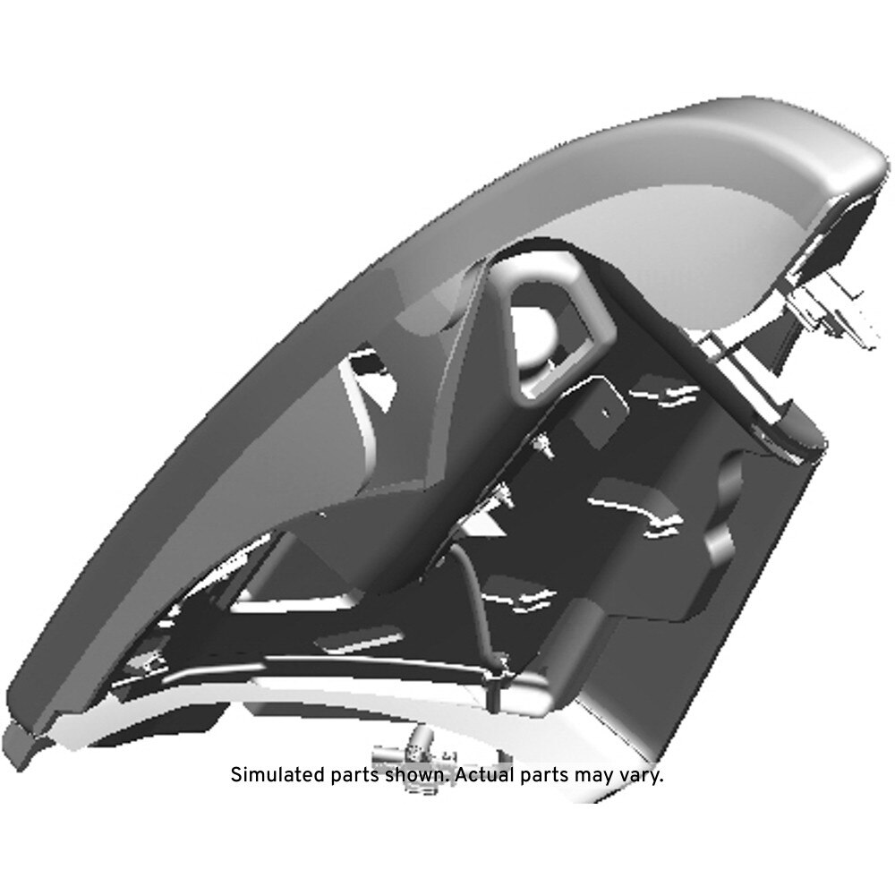 GM Genuine Parts Jet Black Rear Driver Side Seat Back Bolster