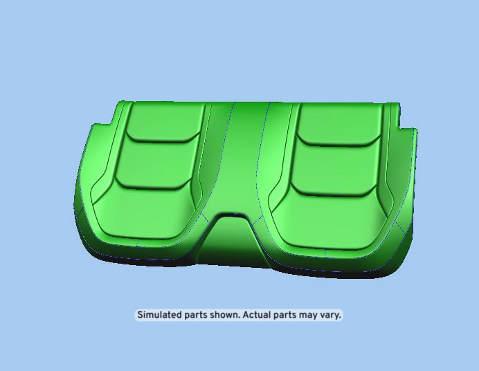 GM Genuine Parts Jet Black Rear Seat Back Cover