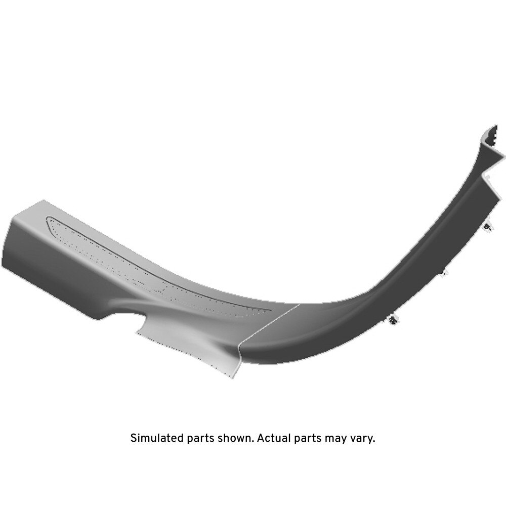 GM Genuine Parts Jet Black Passenger Side Body Lock Pillar Garnish Molding