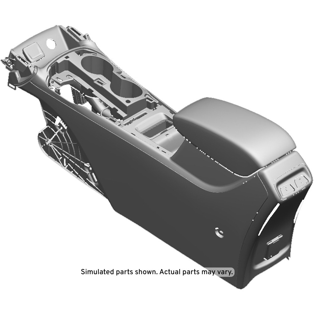 GM Genuine Parts Jet Black Front Floor Console