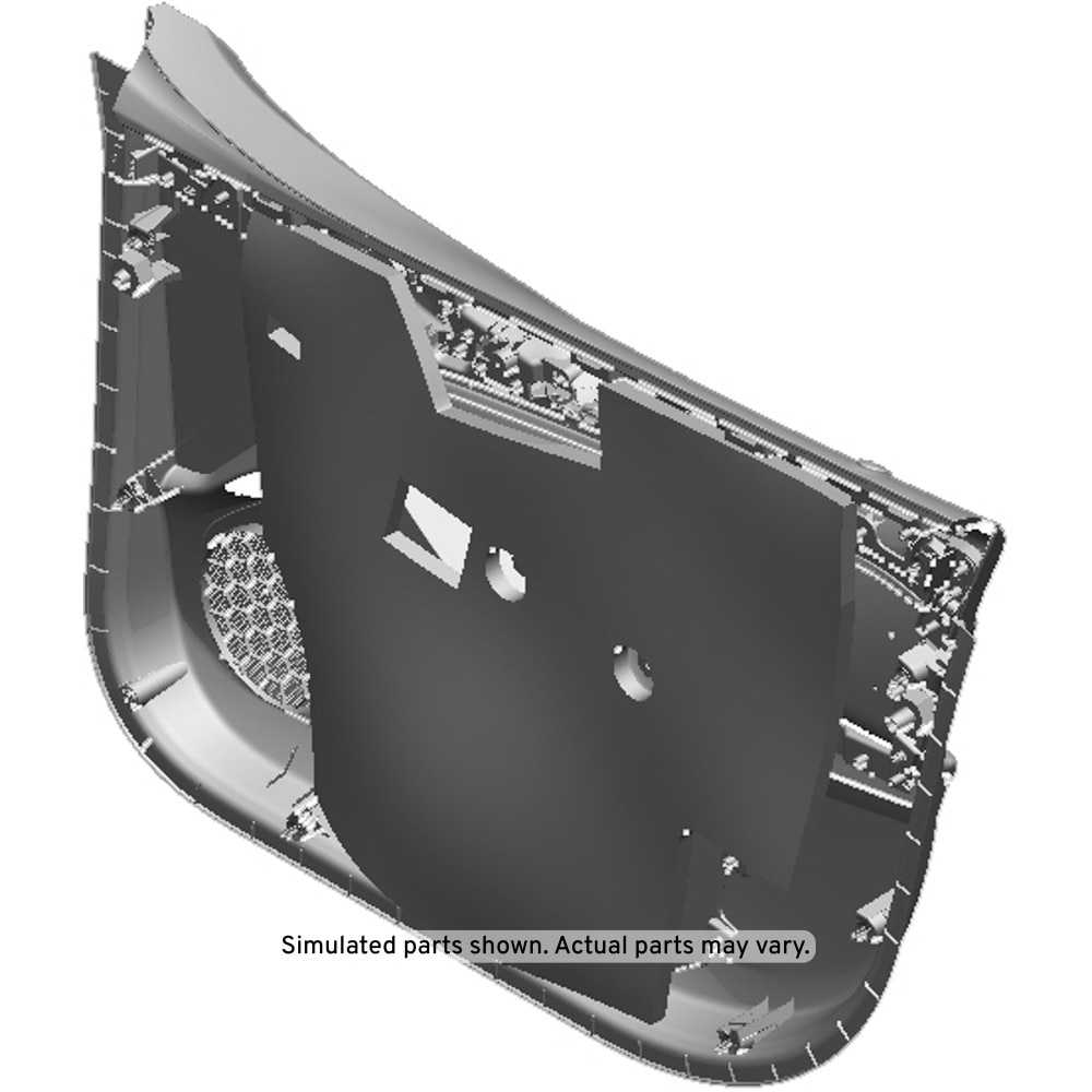 GM Genuine Parts Light Galvanized Cool Front Driver Side Door Trim