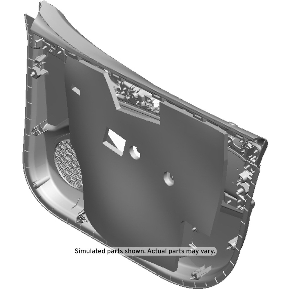 GM Genuine Parts Light Galvanized Cool Front Driver Side Door Trim
