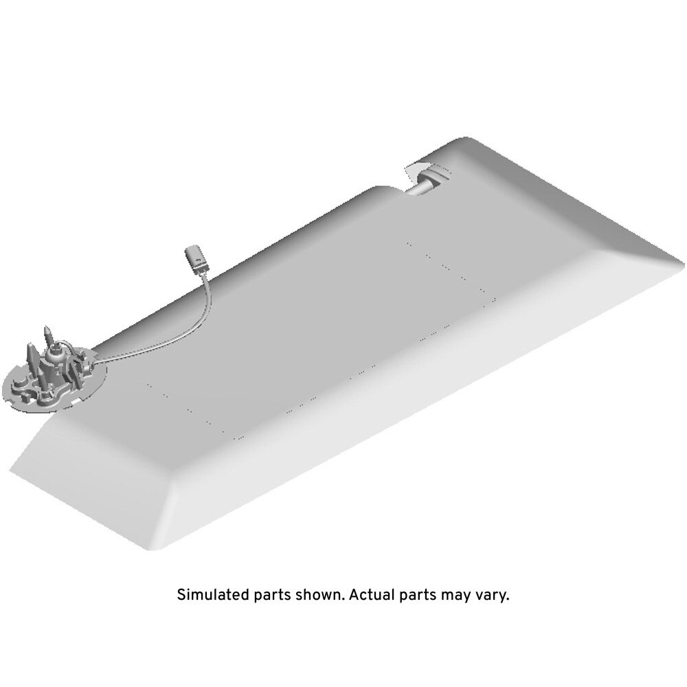 GM Genuine Parts Light Ash Gray Passenger Side Sunshade