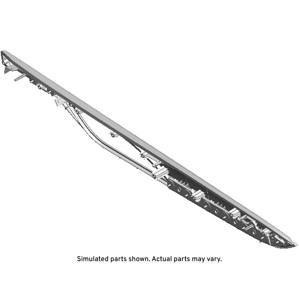 GM Genuine Parts Silver Front Driver Side Door Trim Panel Applique