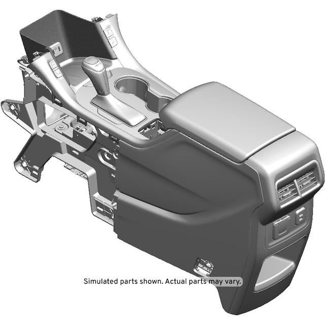 GM Genuine Parts Jet Black Front Floor Console