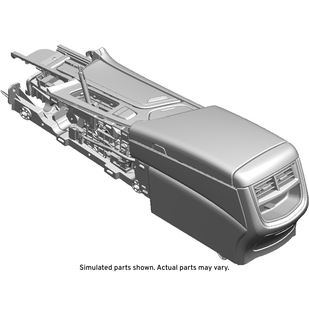 GM Genuine Parts Light Platinum Front Floor Console