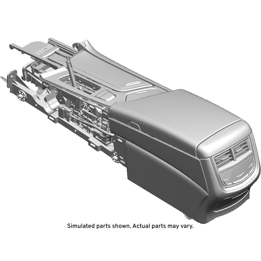 GM Genuine Parts Morello Red Front Floor Console