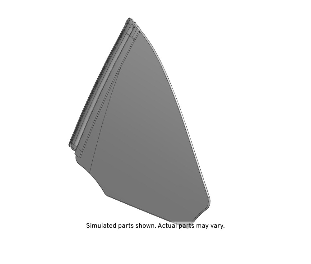 GM Genuine Parts Driver Side Folding Top Quarter Window