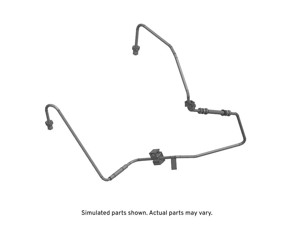 GM Genuine Parts Front Driver Side Brake Pipe