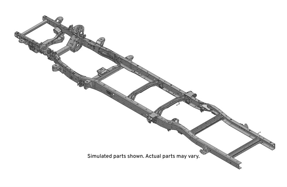 GM Genuine Parts Chassis Frame with Hangers, Reinforcements, Crossmembers, Nuts, and Bolts