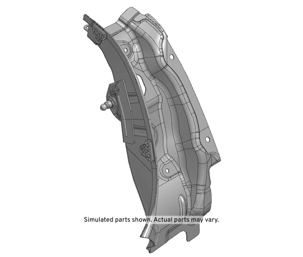 GM Genuine Parts Passenger Side Body Side Outer Panel Filler