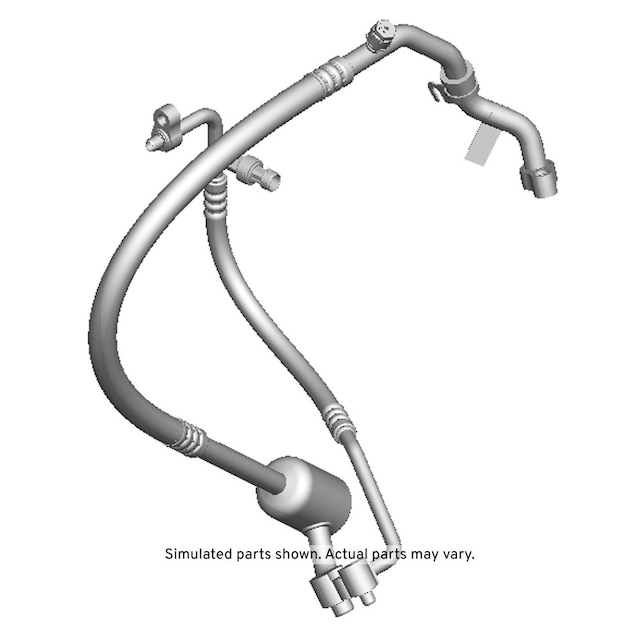 GM Genuine Parts Air Conditioning Compressor and Condenser Hose Assembly