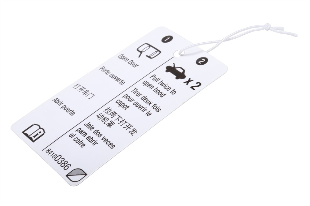 GM Genuine Parts Hood Secondary Latch Release Lever Locator Label