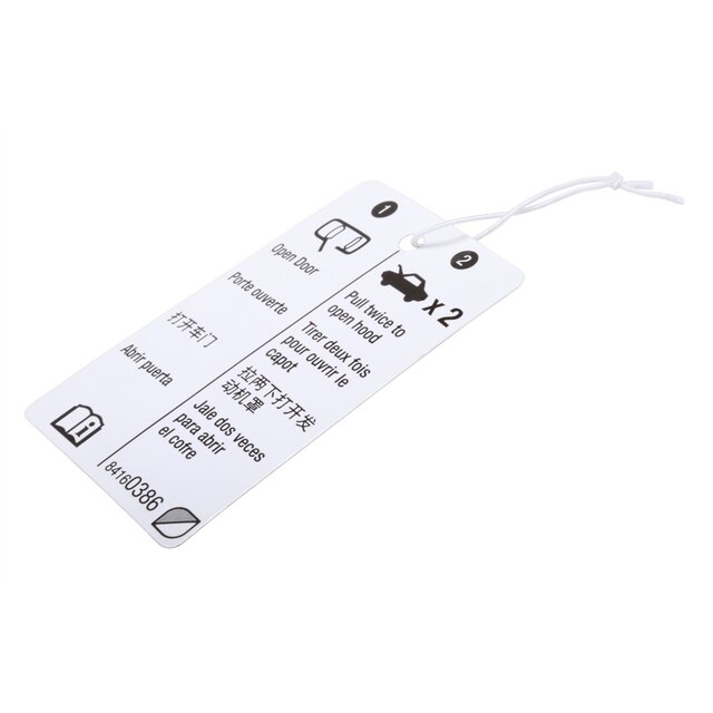 GM Genuine Parts Hood Secondary Latch Release Lever Locator Label