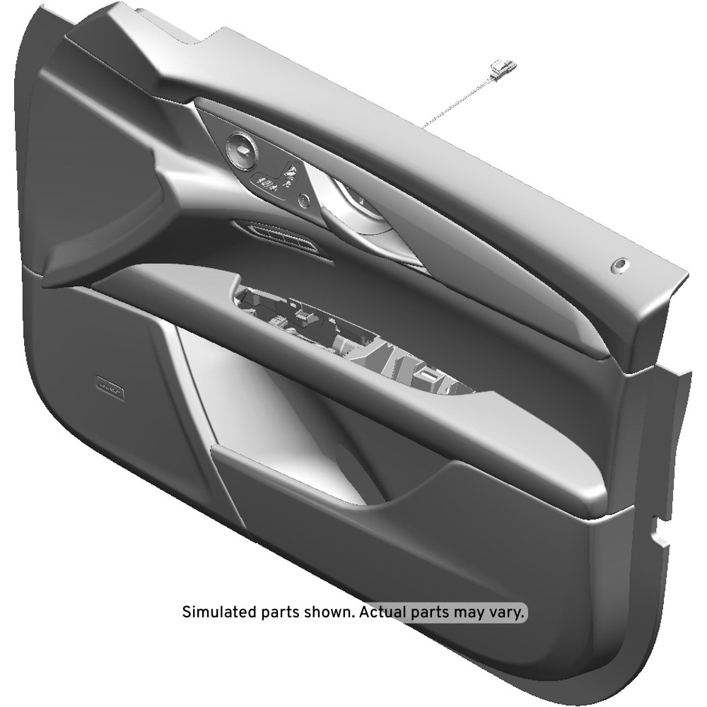 GM Genuine Parts Maple Sugar Front Passenger Side Door Trim