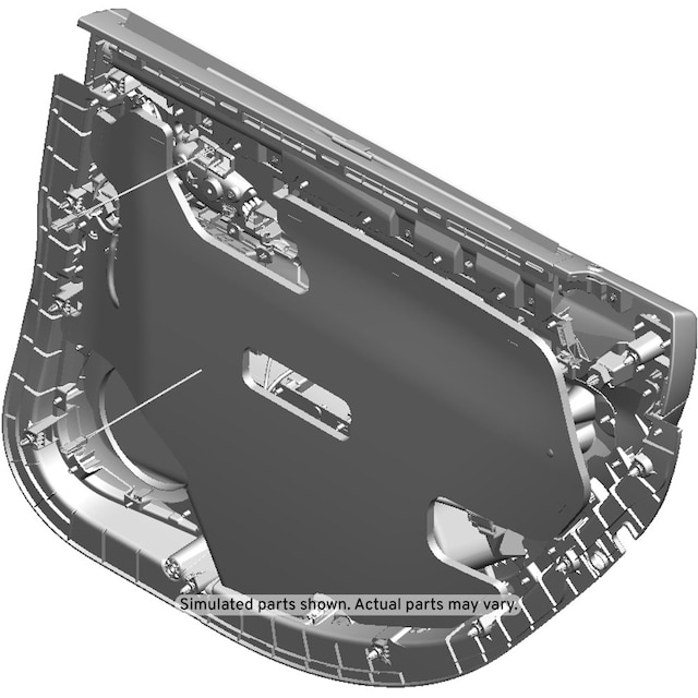 GM Genuine Parts Jet Black Rear Driver Side Door Trim