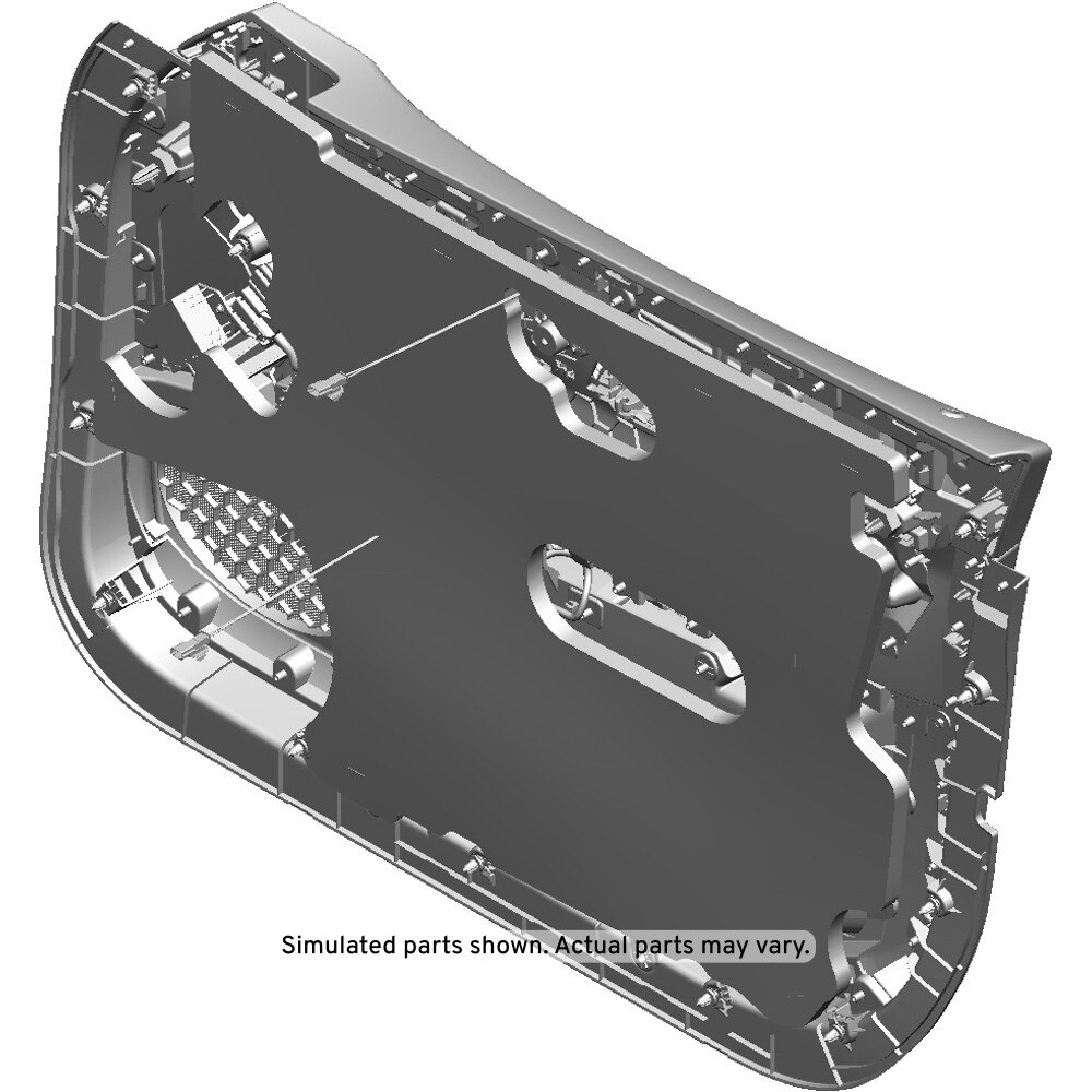 GM Genuine Parts Jet Black Front Driver Side Door Trim