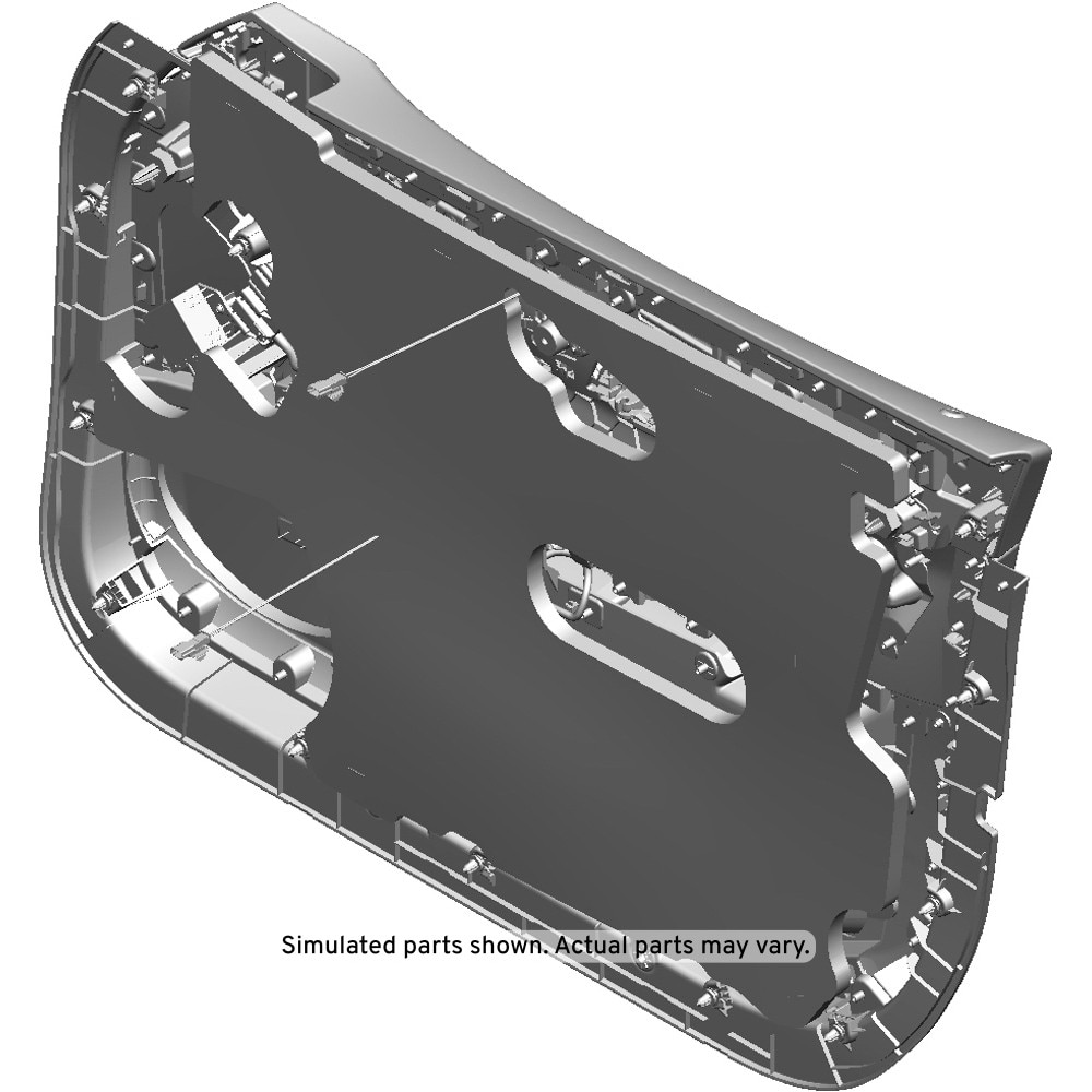 GM Genuine Parts Jet Black Front Driver Side Door Trim