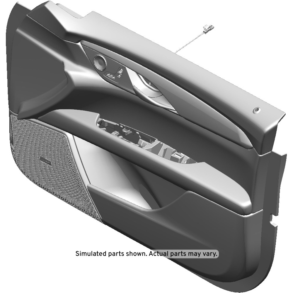 GM Genuine Parts Jet Black Front Passenger Side Door Trim
