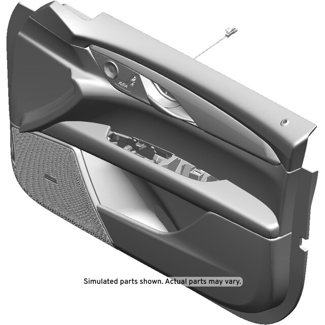 GM Genuine Parts Jet Black Front Passenger Side Door Trim