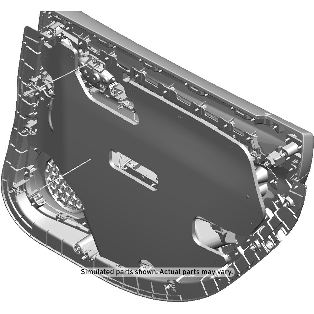 GM Genuine Parts Jet Black Rear Driver Side Door Trim