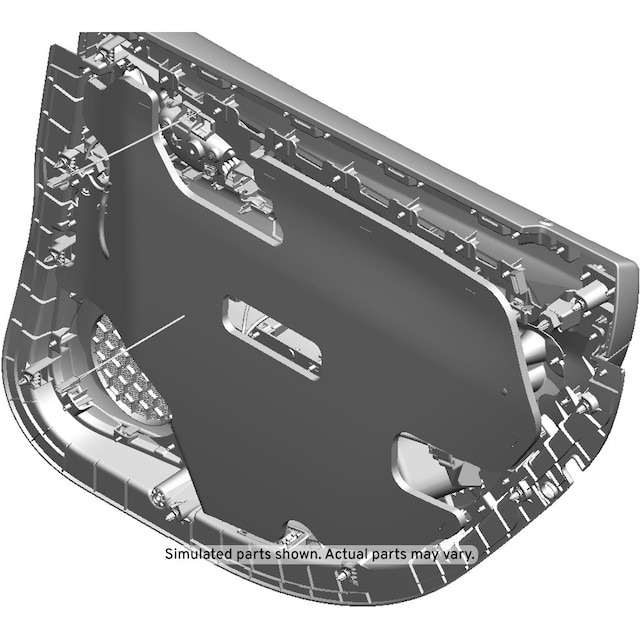 GM Genuine Parts Jet Black Rear Driver Side Door Trim