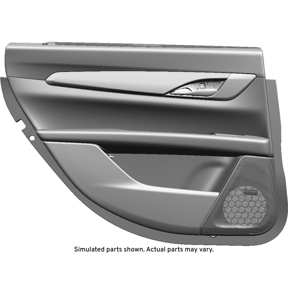 GM Genuine Parts Jet Black Rear Driver Side Door Trim