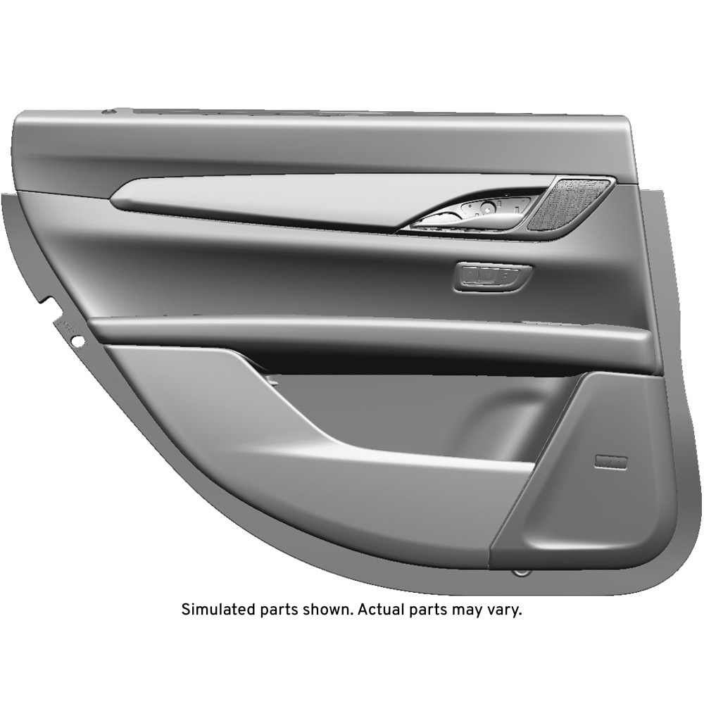 GM Genuine Parts Jet Black Rear Driver Side Door Trim