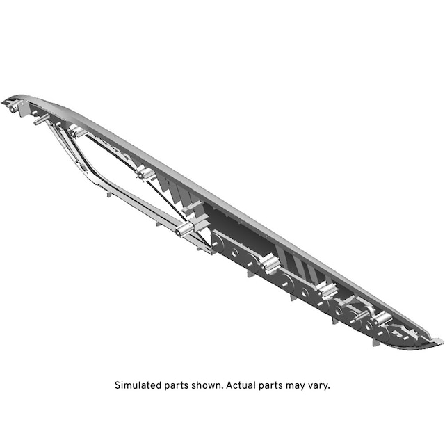 GM Genuine Parts Graphite Sapele Open Pore Rear Driver Side Door Trim Panel Applique