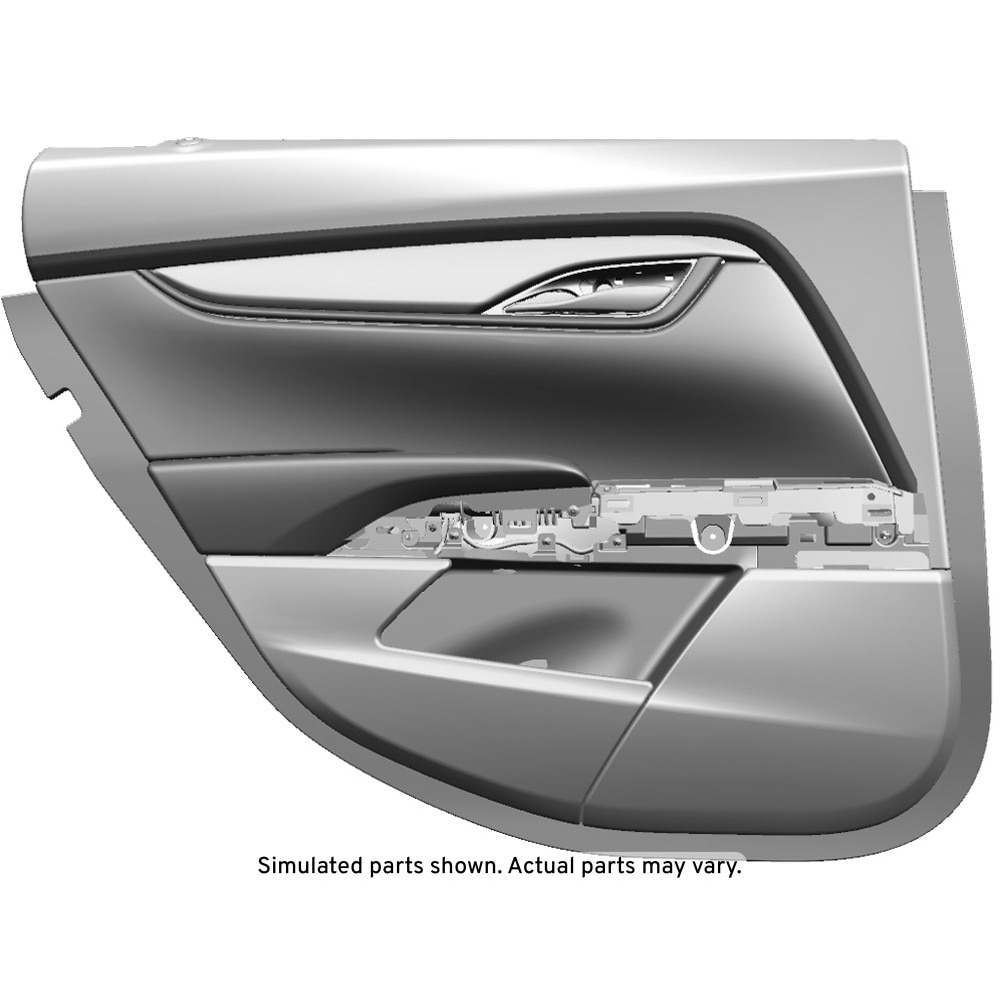 GM Genuine Parts Jet Black Rear Driver Side Door Trim
