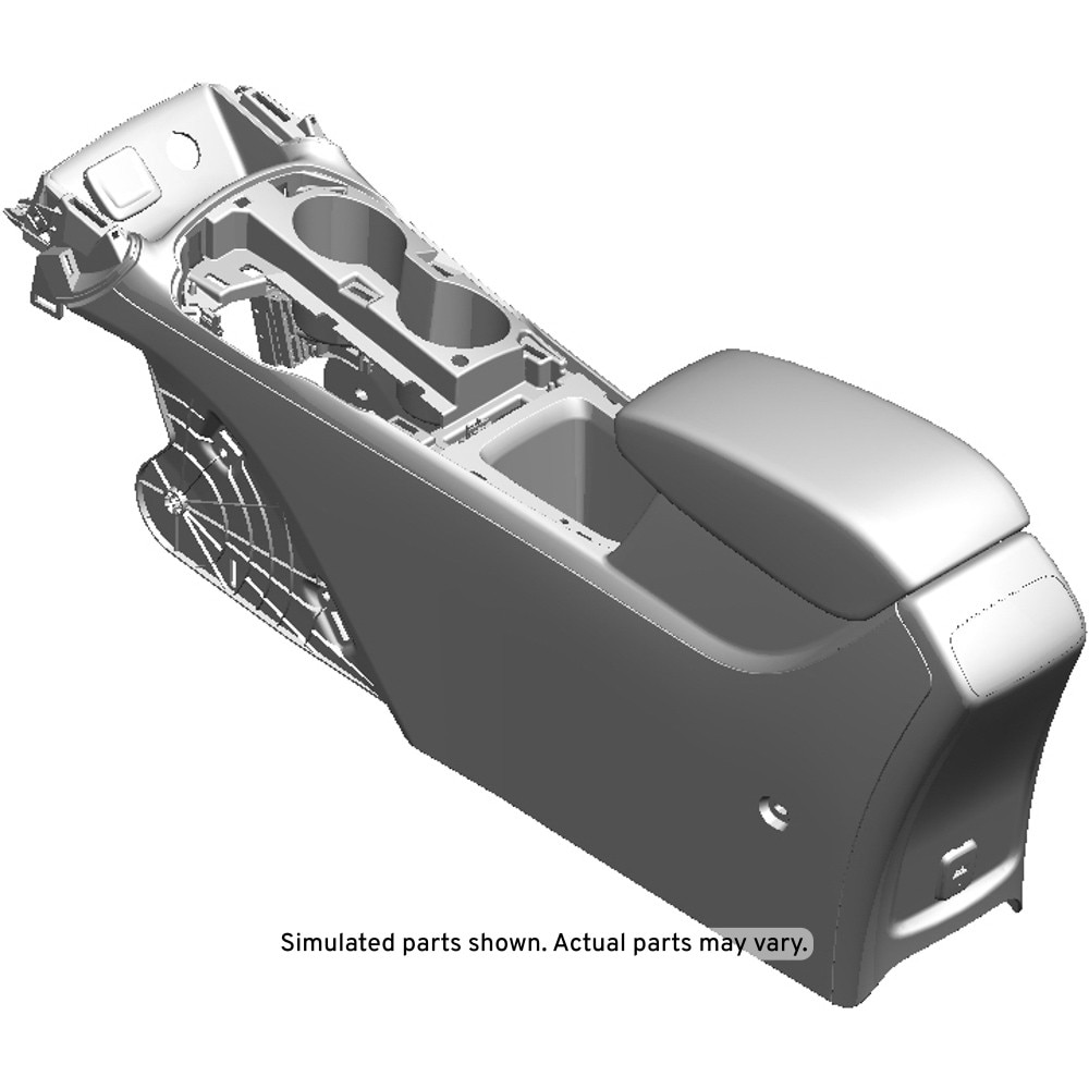 GM Genuine Parts Jet Black Front Floor Console
