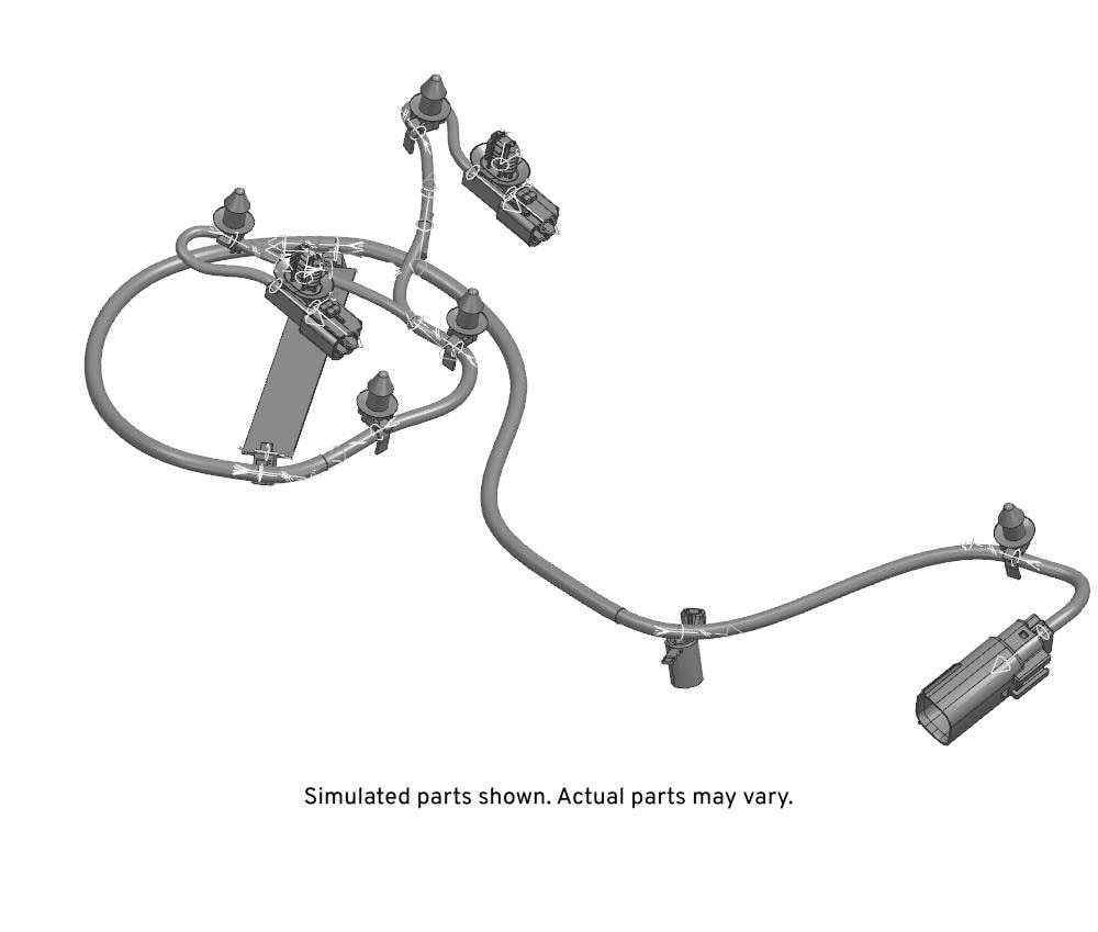 GM Genuine Parts Rear Passenger Side Seat Wiring Harness