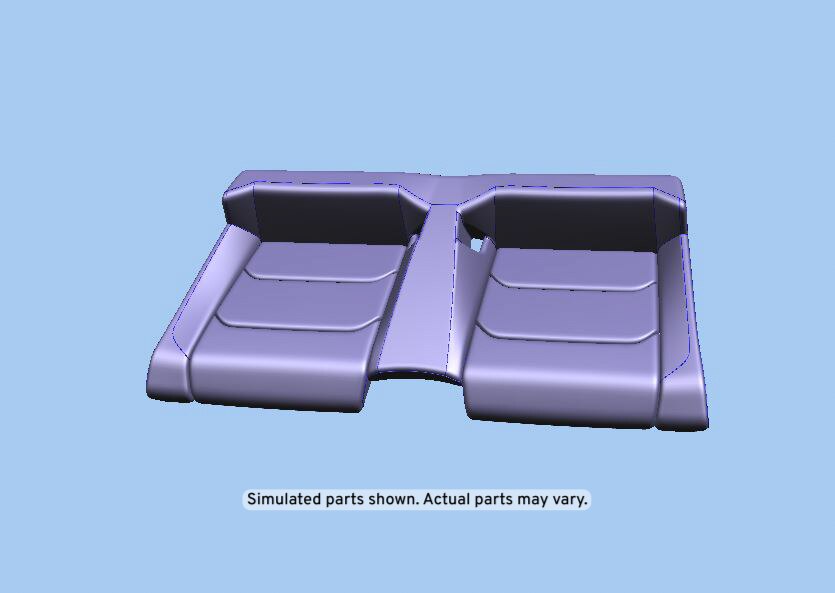 GM Genuine Parts Dark Galvanized Cool Rear Seat Cushion Cover