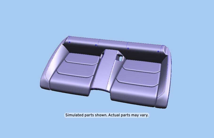 GM Genuine Parts Jet Black Rear Seat Cushion Cover