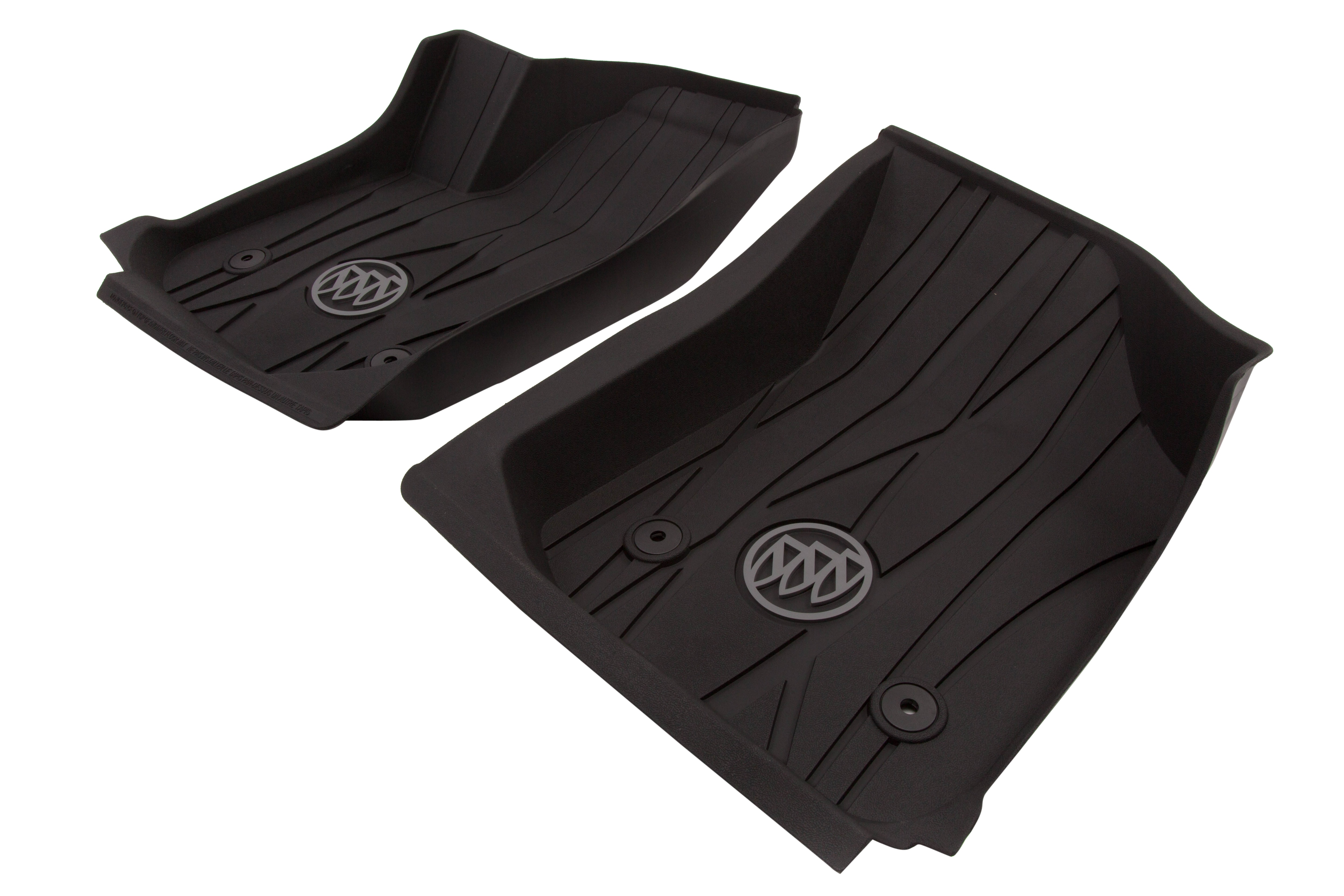 First-Row Premium All-Weather Floor Liners in Ebony with Buick First-Row Premium All-Weather Floor Liners in Ebony with Buick