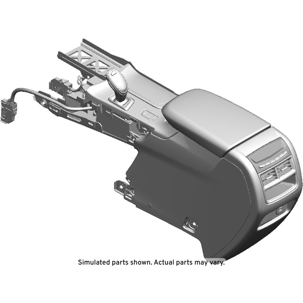 GM Genuine Parts Jet Black Front Floor Console