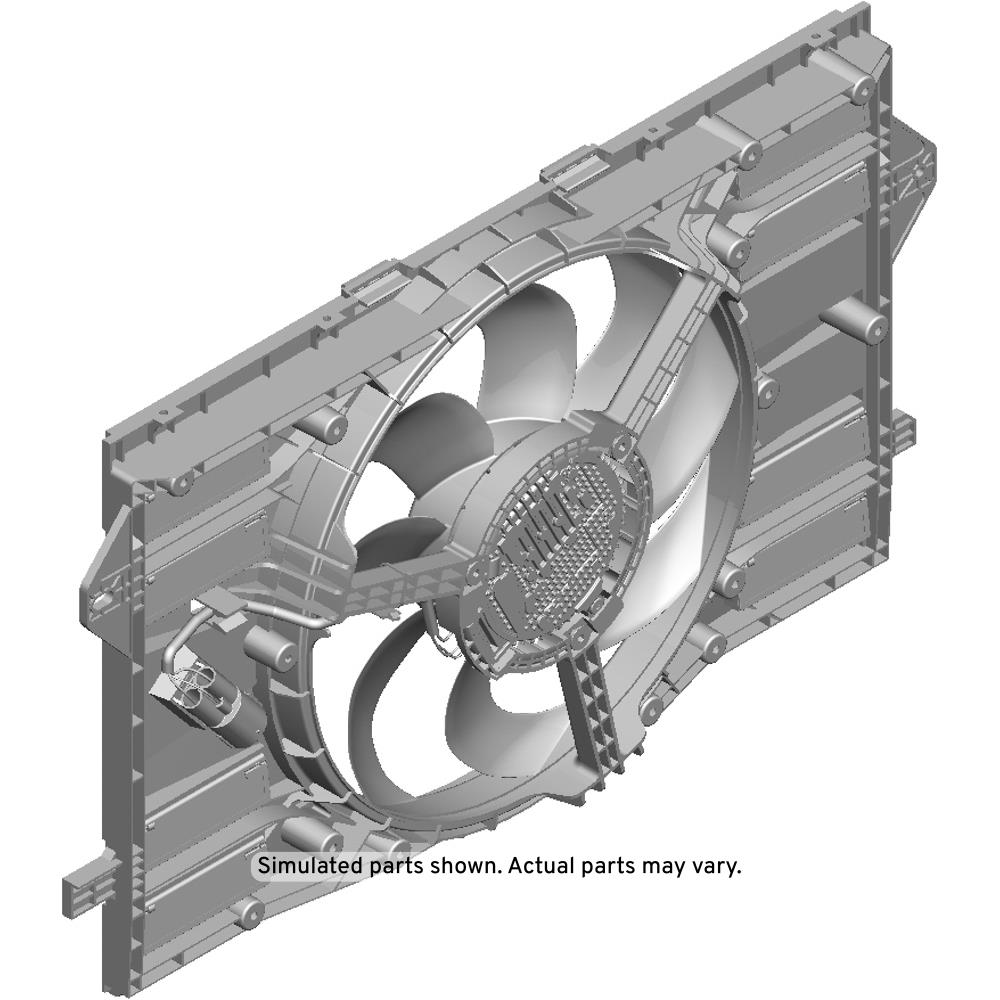GM Genuine Parts Engine Coolant Auxiliary Fan Shroud