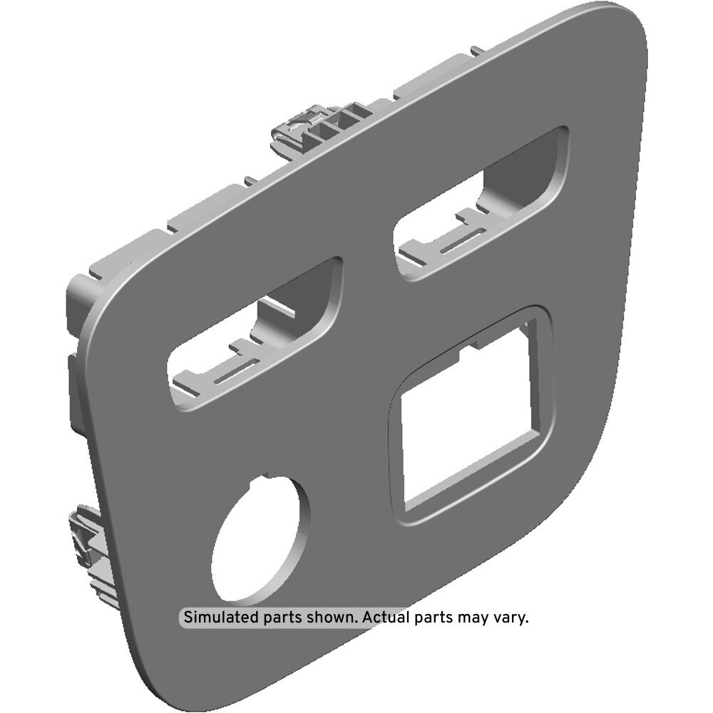 GM Genuine Parts Jet Black Front Floor Rear Console Trim Plate