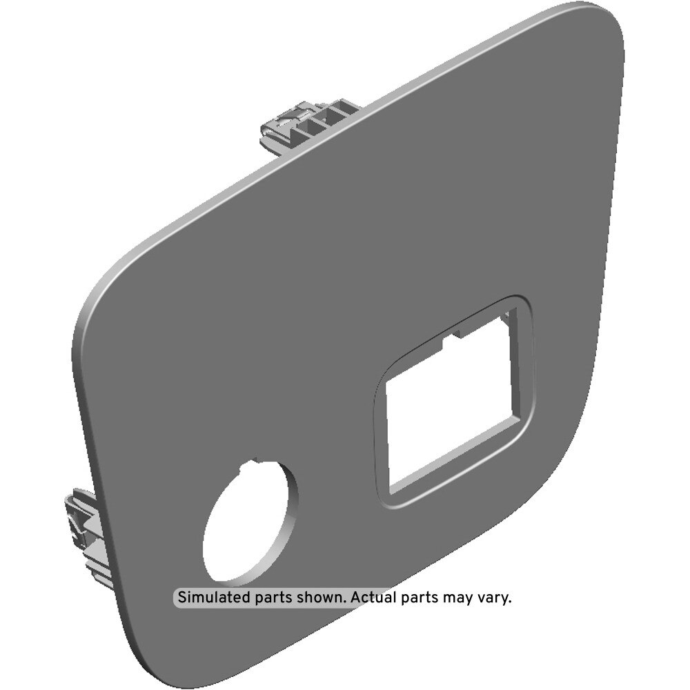 GM Genuine Parts Jet Black Front Floor Rear Console Trim Plate