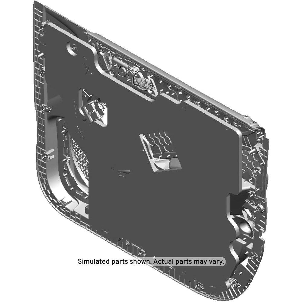 GM Genuine Parts Jet Black Front Driver Side Door Trim