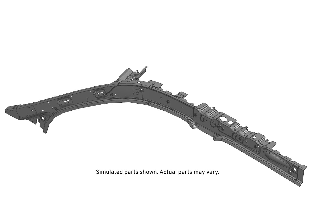 GM Genuine Parts Driver Side Roof Inner Rear Side Rail