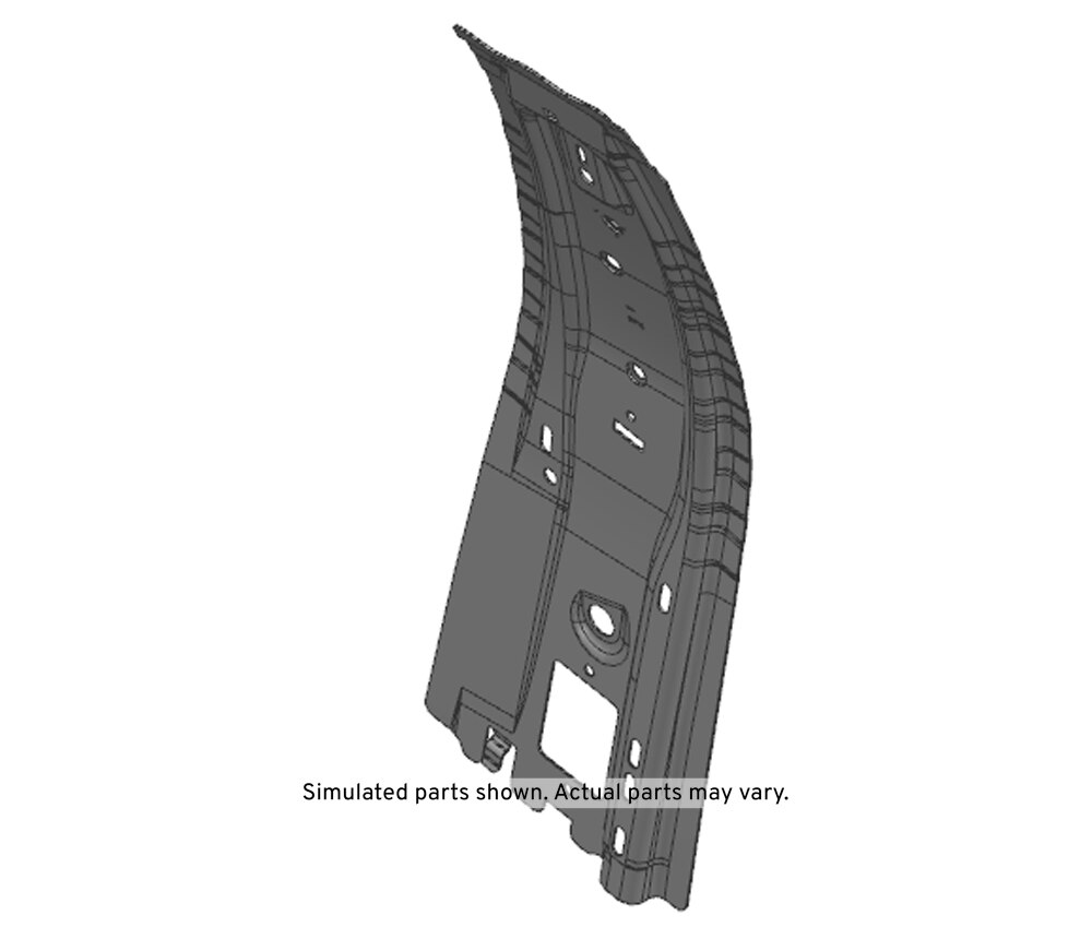 GM Genuine Parts Passenger Side Center Pillar Inner Panel