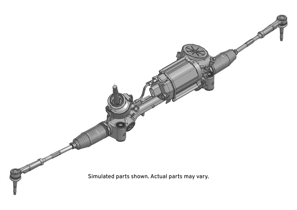 GM Genuine Parts Electric Drive Rack and Pinion Steering Gear Assembly with Tie Rods