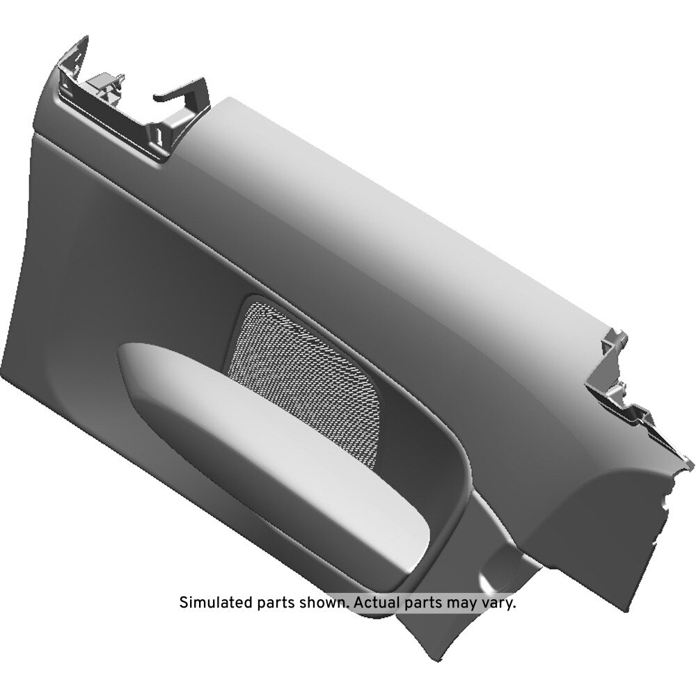 GM Genuine Parts Black Passenger Side Quarter Lower Rear Trim Panel