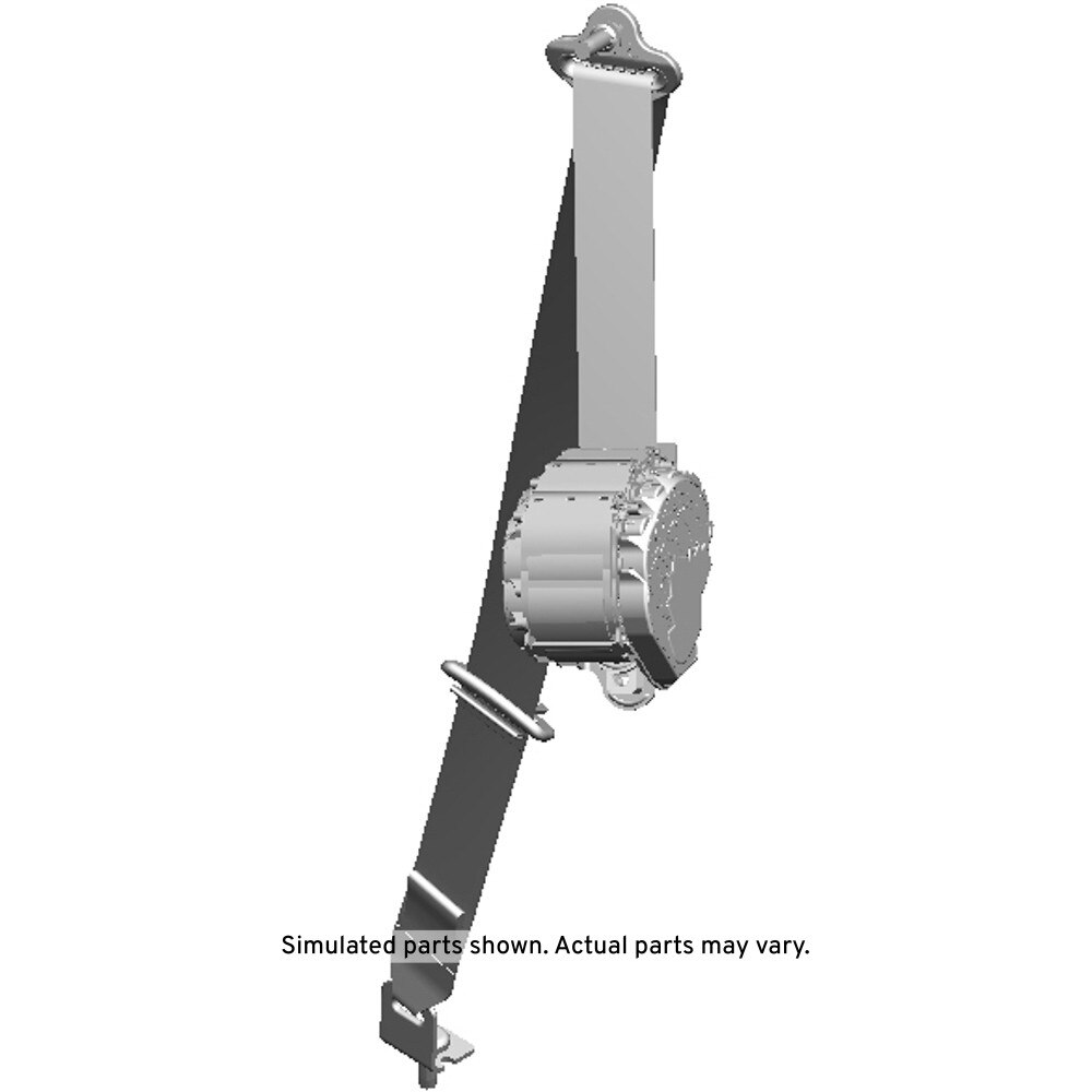 GM Genuine Parts Jet Black Driver Side 3rd Row Seat Belt Retractor